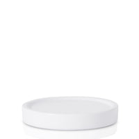 White Lila Ceramic Pillar Plate