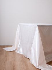 Pearl Satin Rectangle Tablecloth - Medium