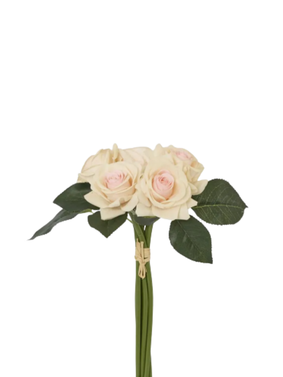 Real Touch Rose Bouquet Light Pink Peach Pack of 1