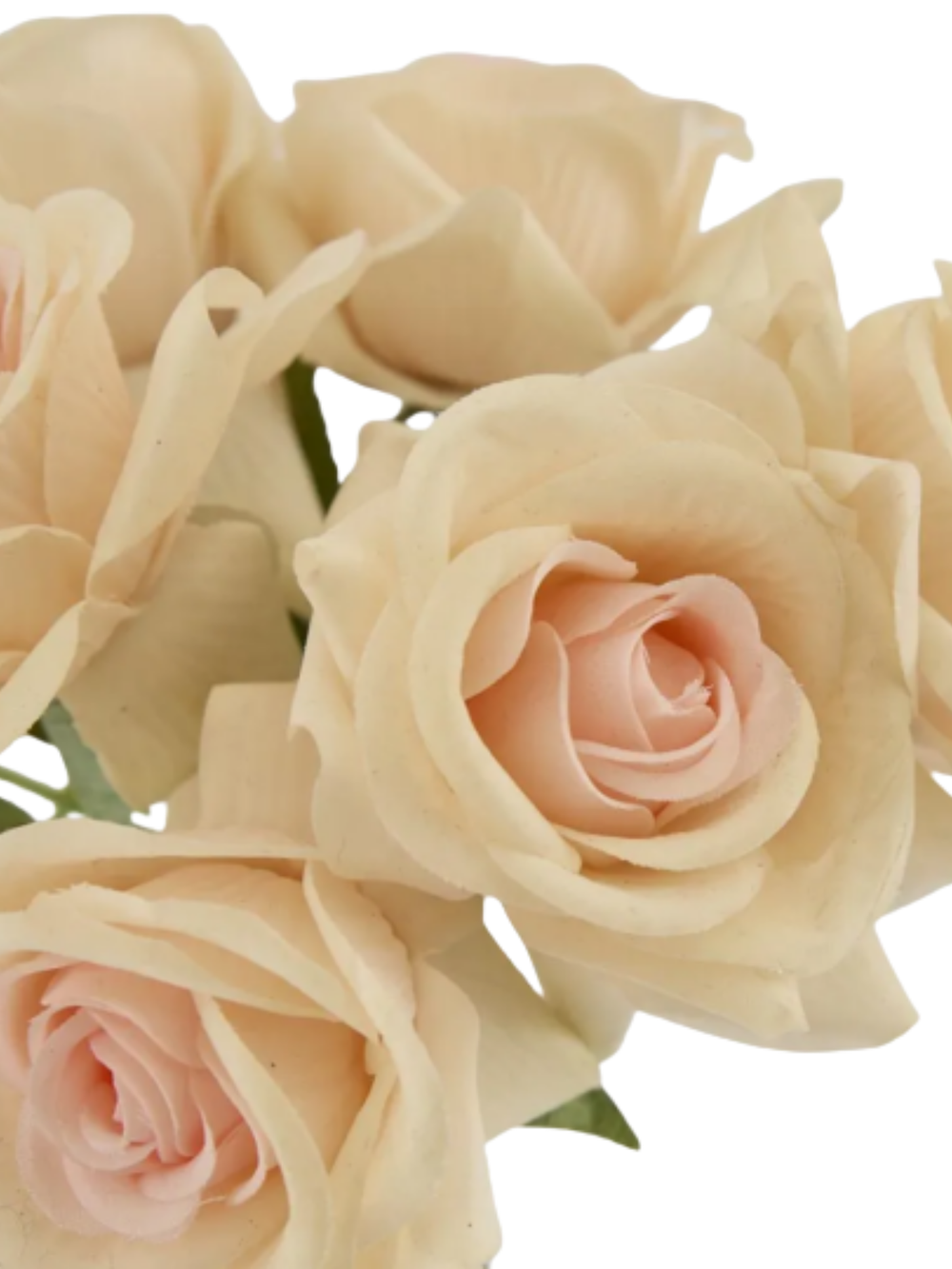 Real Touch Rose Bouquet Light Pink Peach Pack of 1