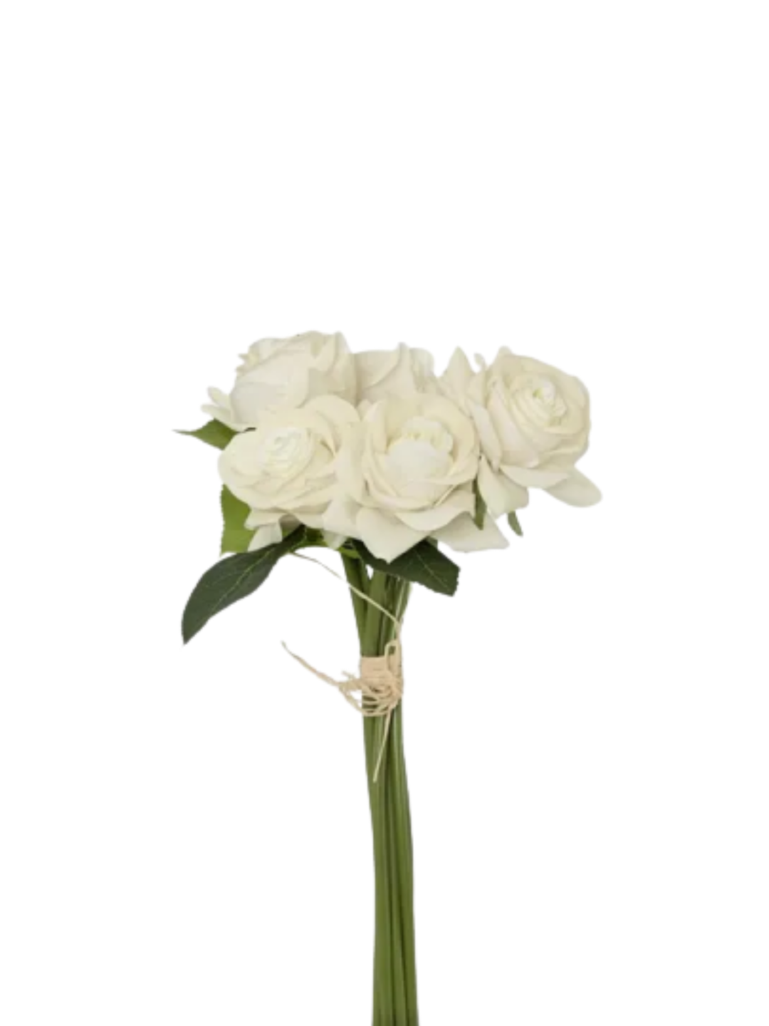Real Touch Rose Bouquet White Pack of 1