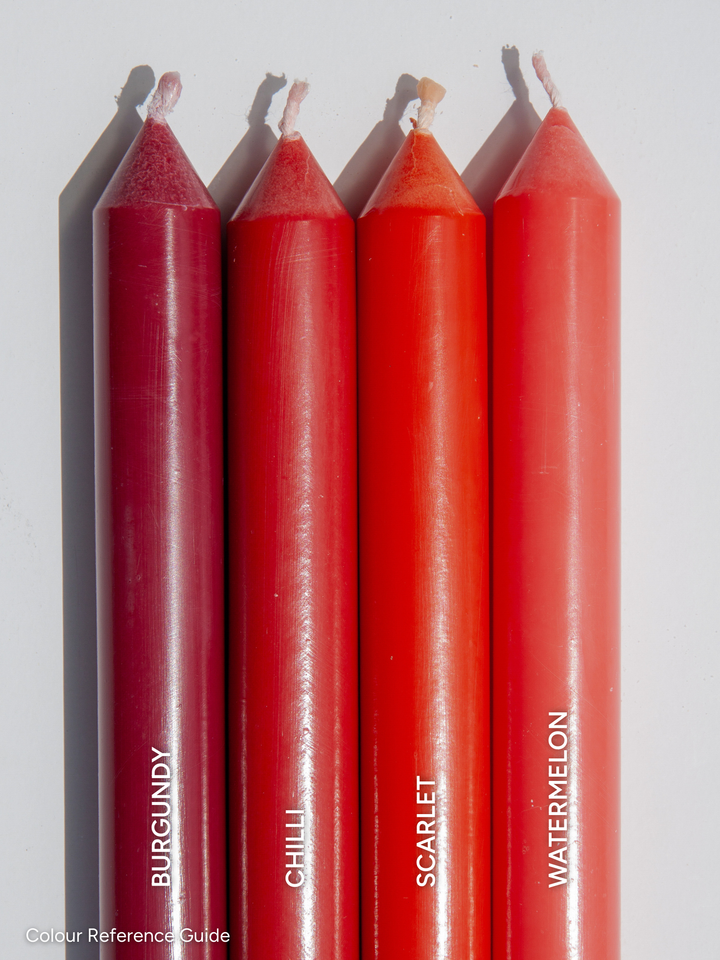 Scarlet 45cm Taper Candles Pack of 2