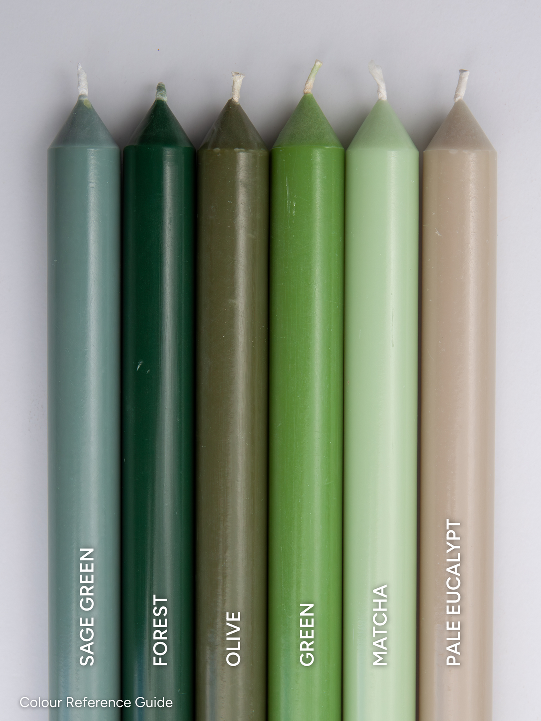 Sage Green 5cm x 10cm Slim Pillar Pack of 1