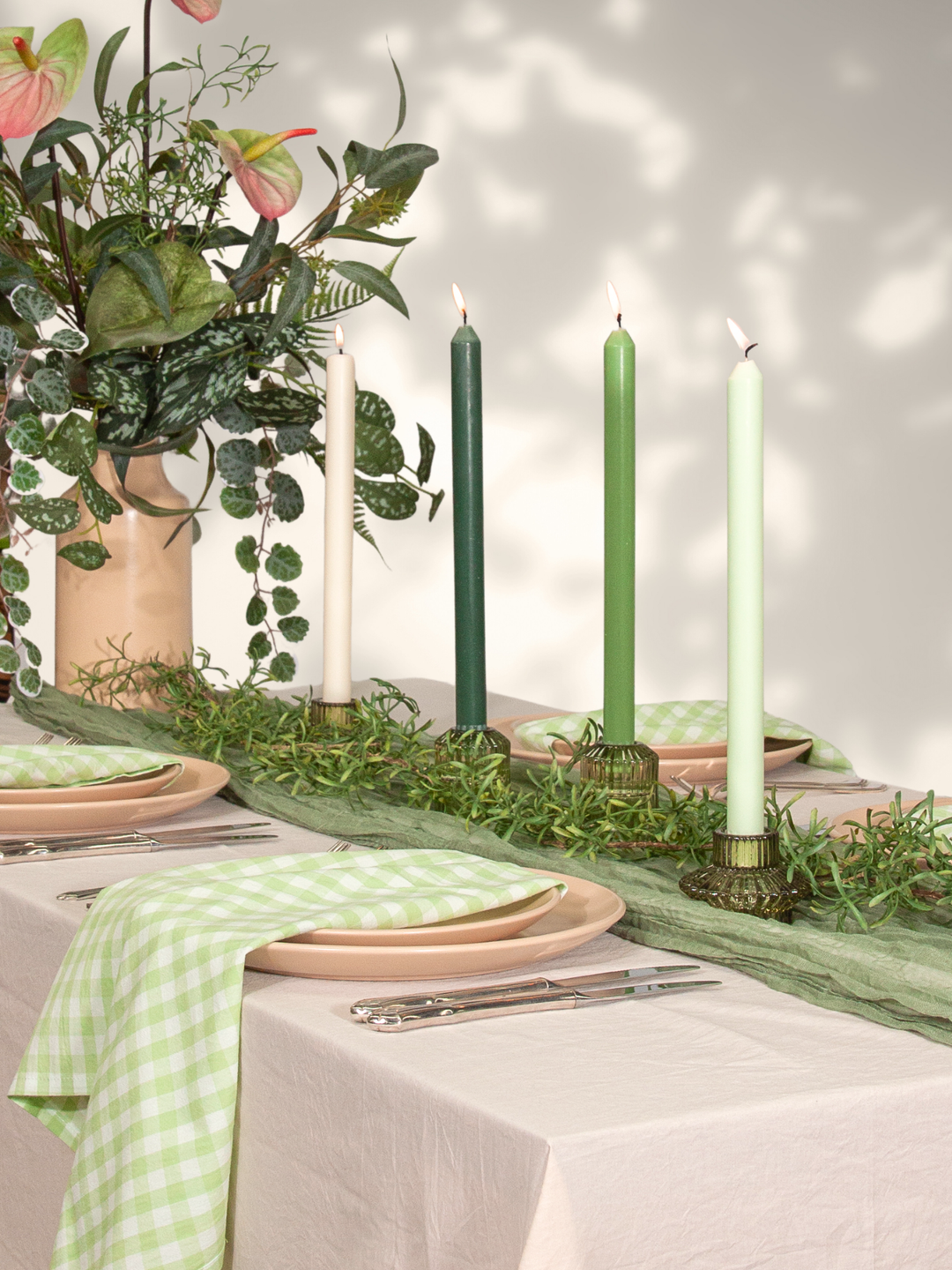 Green Goddess 30cm Mixed Pack Dinner Candle