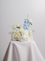 Blue Delphinium & White Rose Cloud - Small