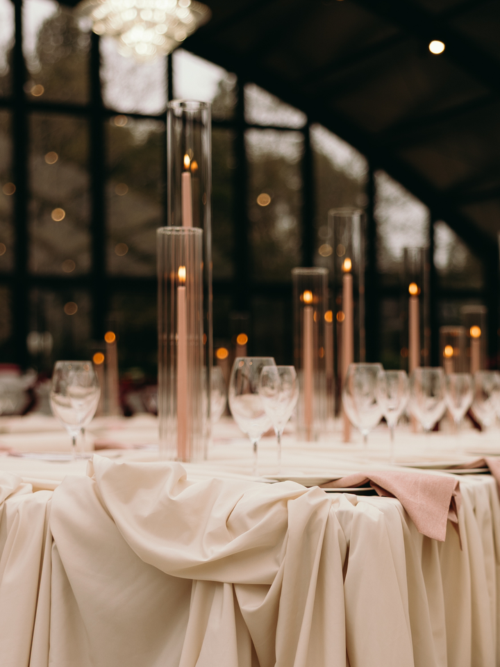 Vintage Blush 55cm Taper Candles