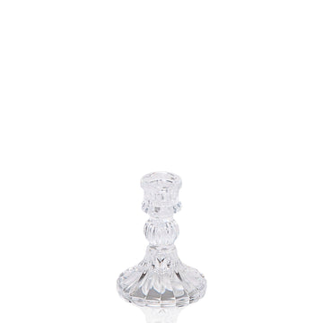 Clear Estelle Glass Candle Holder - Small Pack of 1