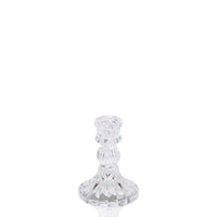 Clear Estelle Glass Candle Holder - Small