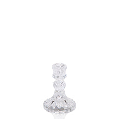 Clear Estelle Glass Candle Holder - Small Pack of 1