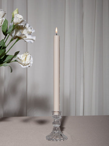 Clear Estelle Glass Candle Holder - Small Pack of 1