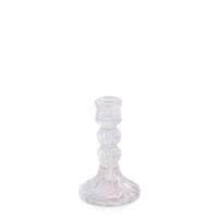 Clear Estelle Glass Candle Holder - Medium