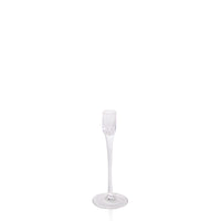 Clear Vivienne Glass Candle Holder - Medium