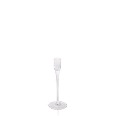 Clear Vivienne Glass Candle Holder - Medium Pack of 1