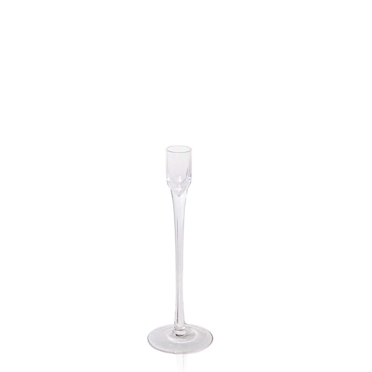 Clear Vivienne Glass Candle Holder - Large Pack of 1