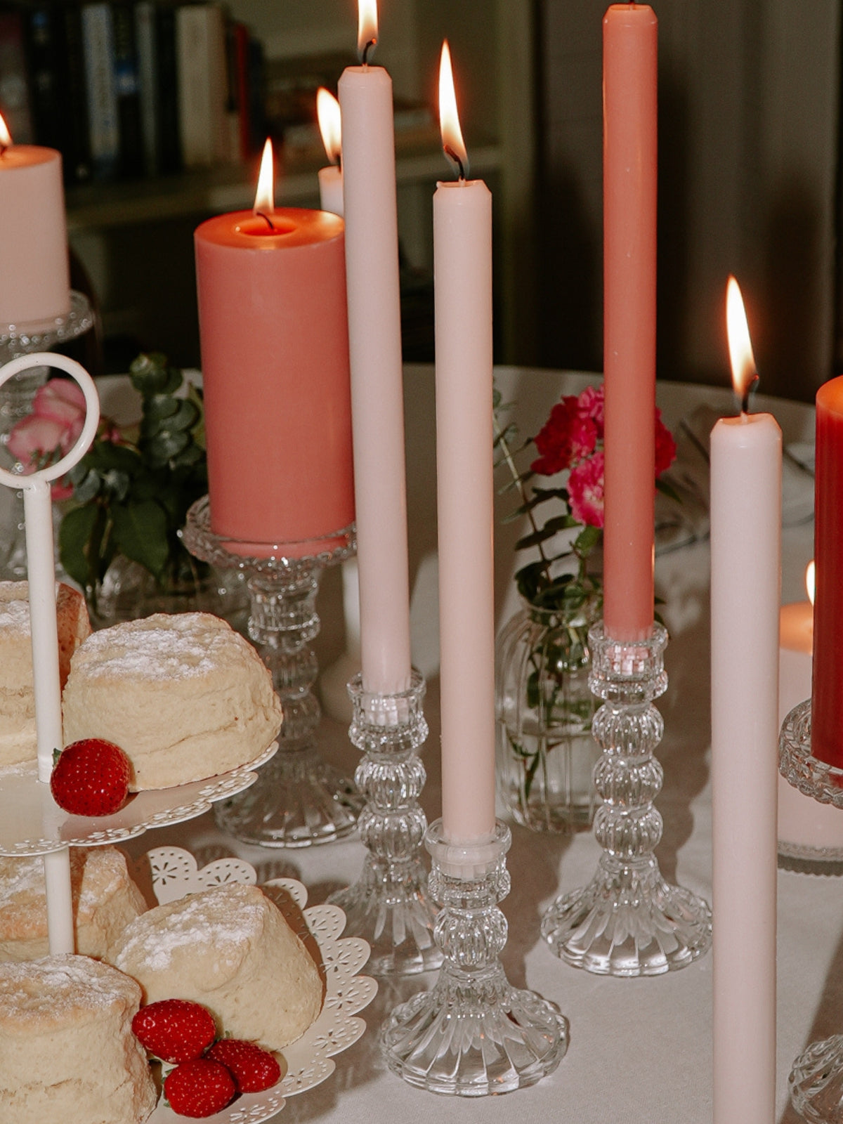 Clear Estelle Glass Candle Holder Trio Pack of 1