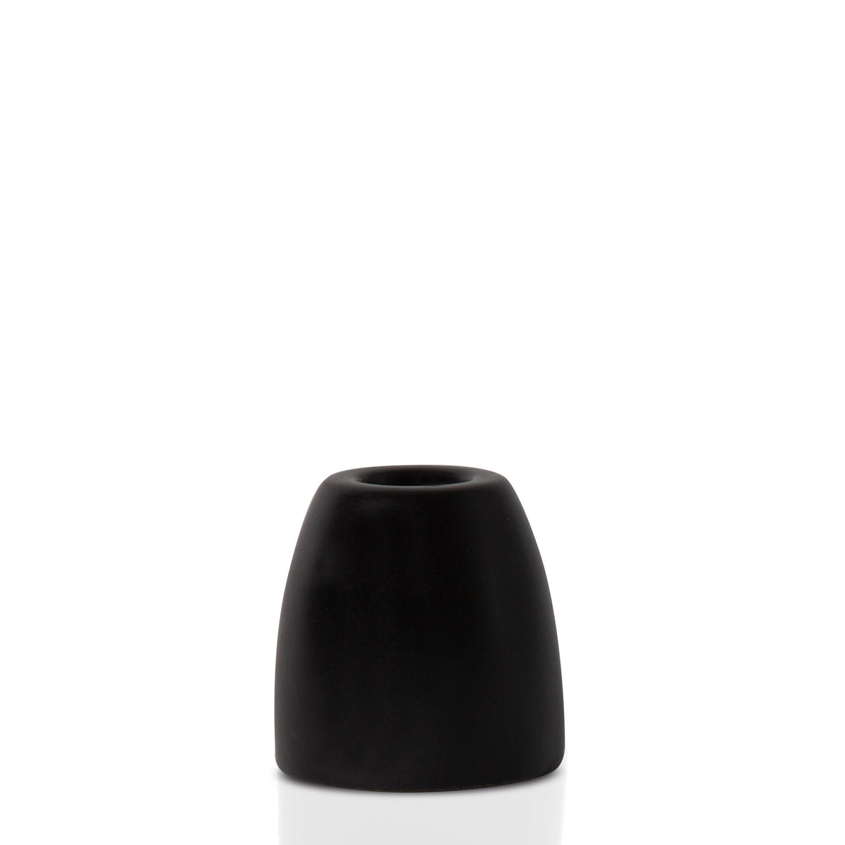 Black Ebony Ceramic Candle Holder Pack of 1