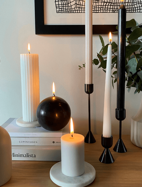 Black Grace Candle Holder