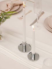 Silver Maya Metal Candle Holder - Small Pack of 1