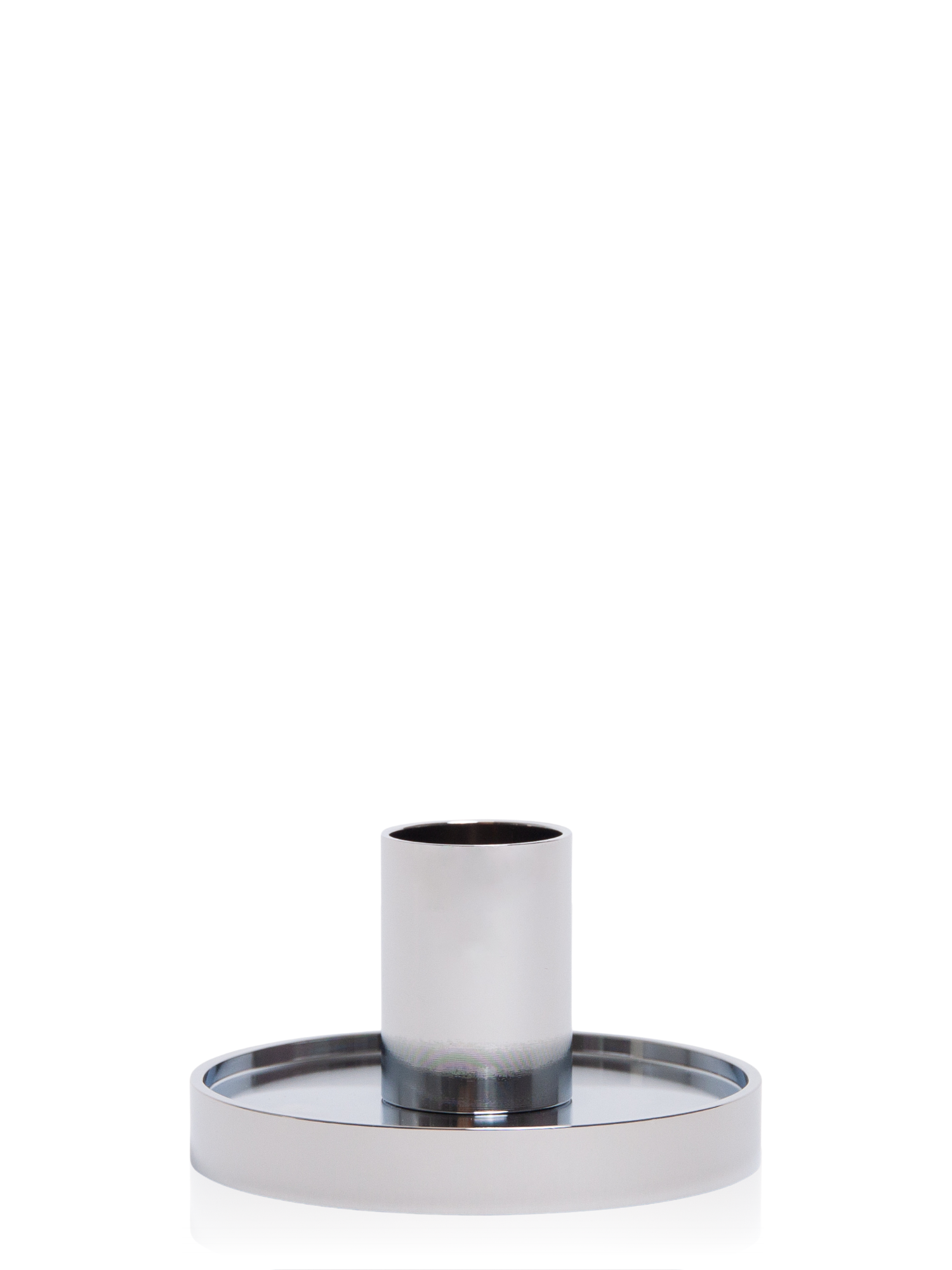 Silver Maya Metal Candle Holder - Small Pack of 1