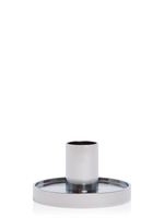 Silver Maya Metal Candle Holder - Small