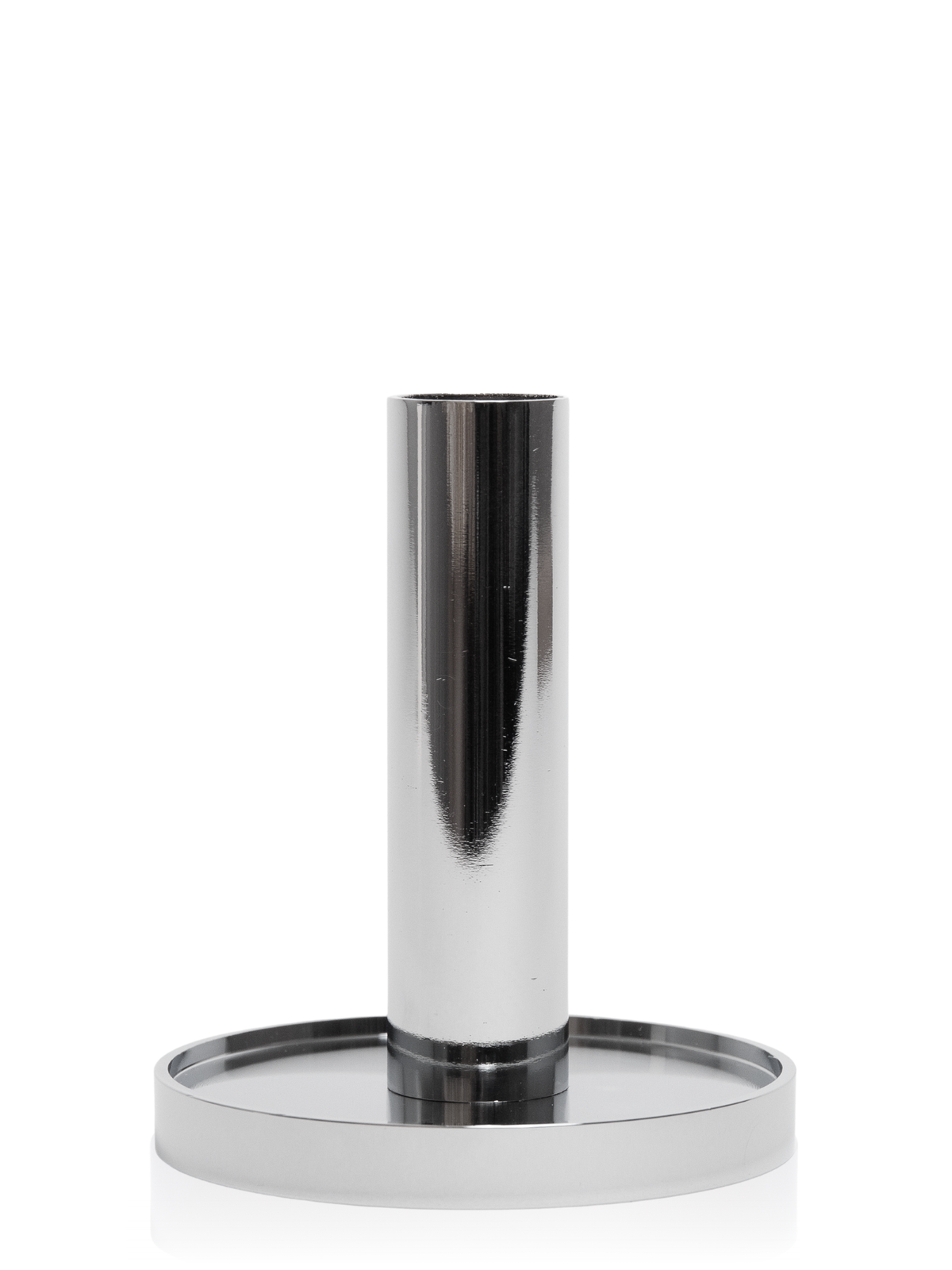 Silver Maya Metal Candle Holder - Large