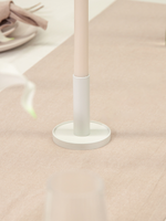 White Maya Metal Candle Holder - Large