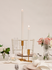 Gold Aria Metal Candle Holder - Medium Pack of 1