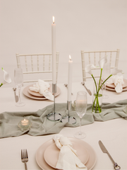 Silver Aria Metal Candle Holder - Medium Pack of 1