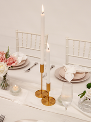 Gold Aria Metal Candle Holder - Large Pack of 1