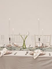 Silver Aria Metal Candle Holder - Large Pack of 1