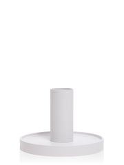 White Maya Metal Candle Holder - Medium Pack of 1