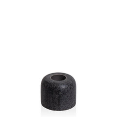 Midnight Black Sienna Marble Candle Holder - Small Pack of 1