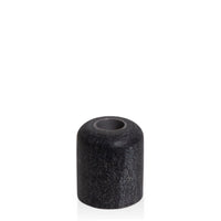 Midnight Black Sienna Marble Candle Holder - Medium