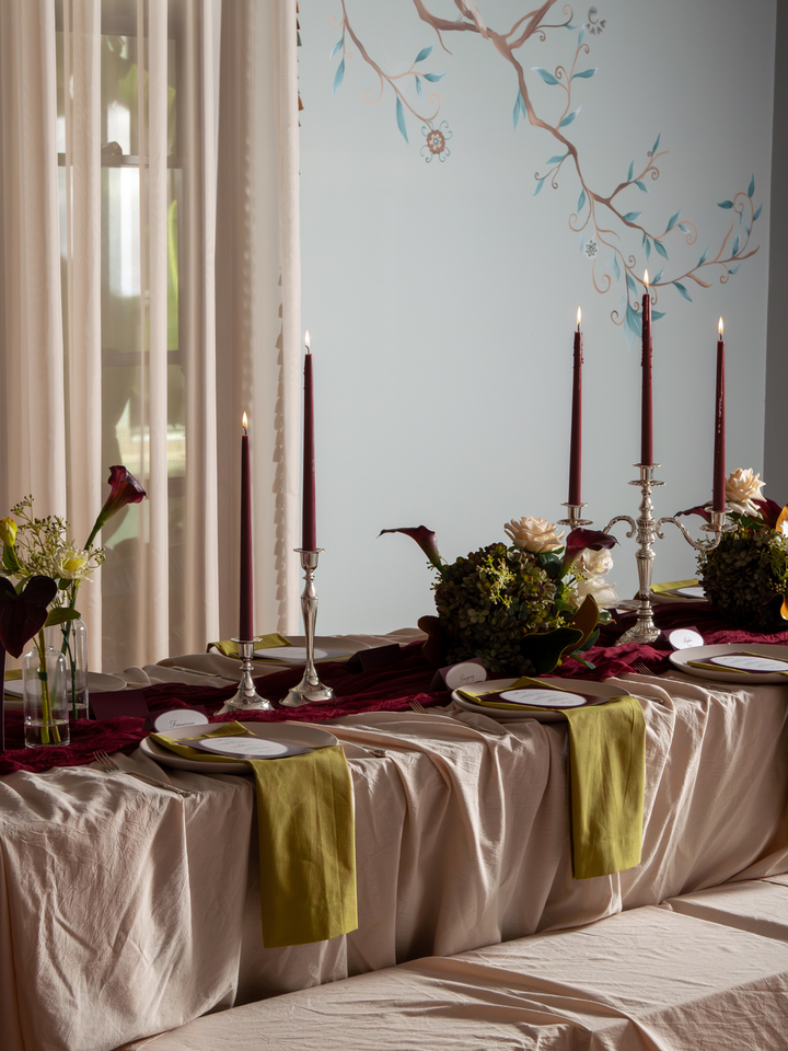 Penelope Antique Silver 3-Arm Candelabra