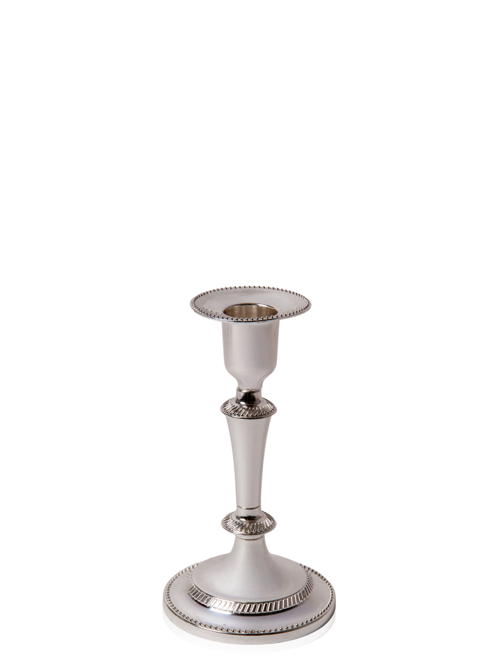 Eloise Antique Silver Candle Holder - Medium