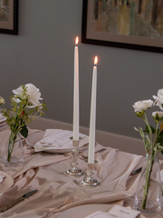 Eloise Antique Silver Candle Holder - Small