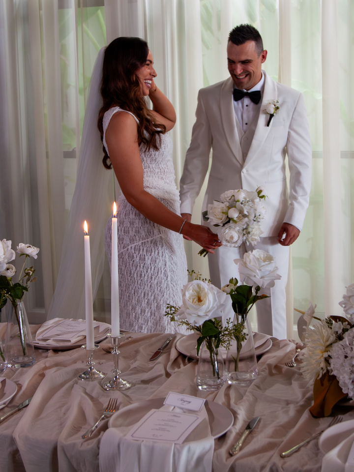 Eloise Antique Silver Candle Holder - Small