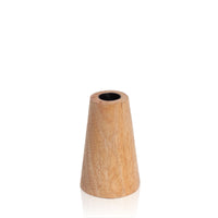 Natural Wood Ember Wooden Candle Holder - Small