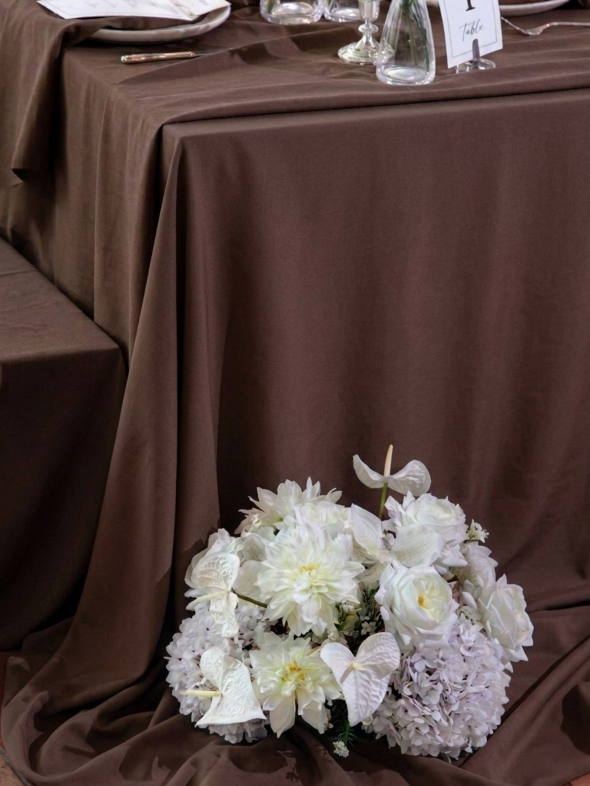 Espresso Rectangle Tablecloth - Medium