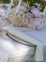 Ivory Polyester Napkin