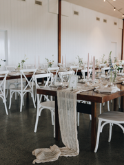 Wheat Cheesecloth Table Runner
