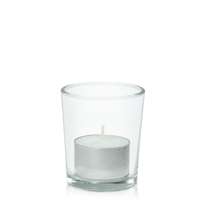 White Event Tealight in Glass Votive - Set of 96