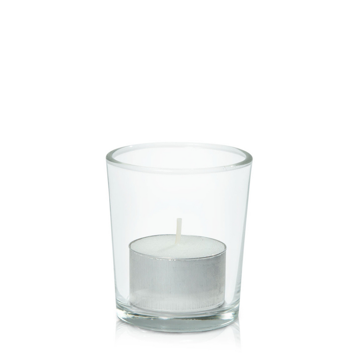 White Event Tealight in Glass Votive