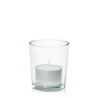 White Event Tealight in Glass Votive
