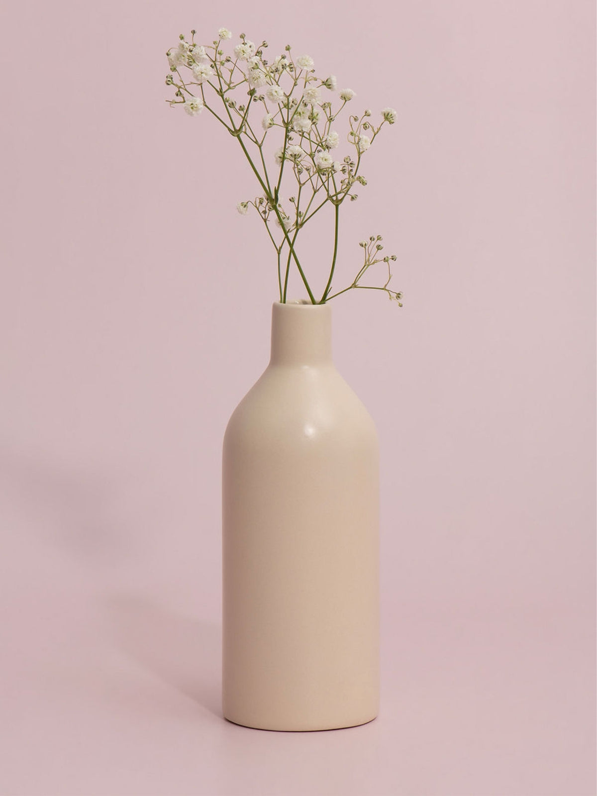 Alabaster Calla Ceramic Bottle Vase