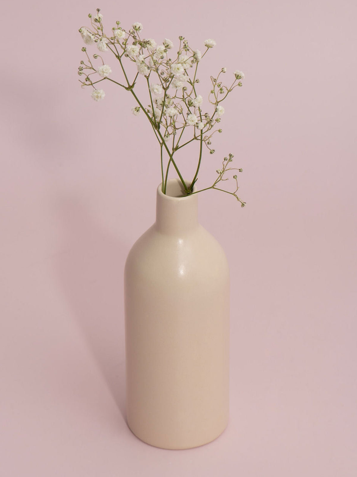 Alabaster Calla Ceramic Bottle Vase Pack of 1