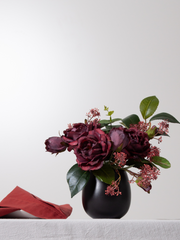Ink Poppy Bud Vase