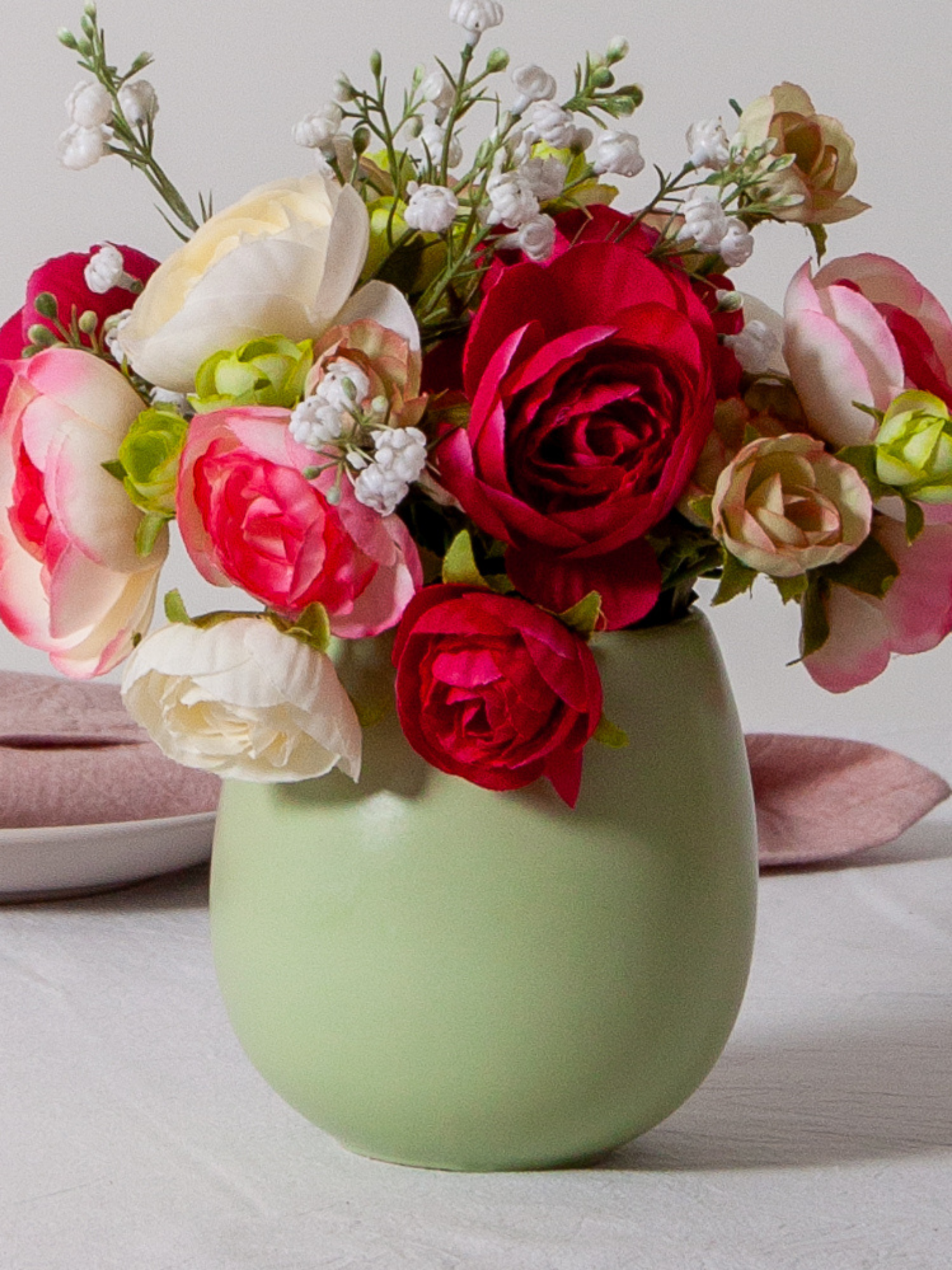 Pistachio Poppy Bud Vase Pack of 1