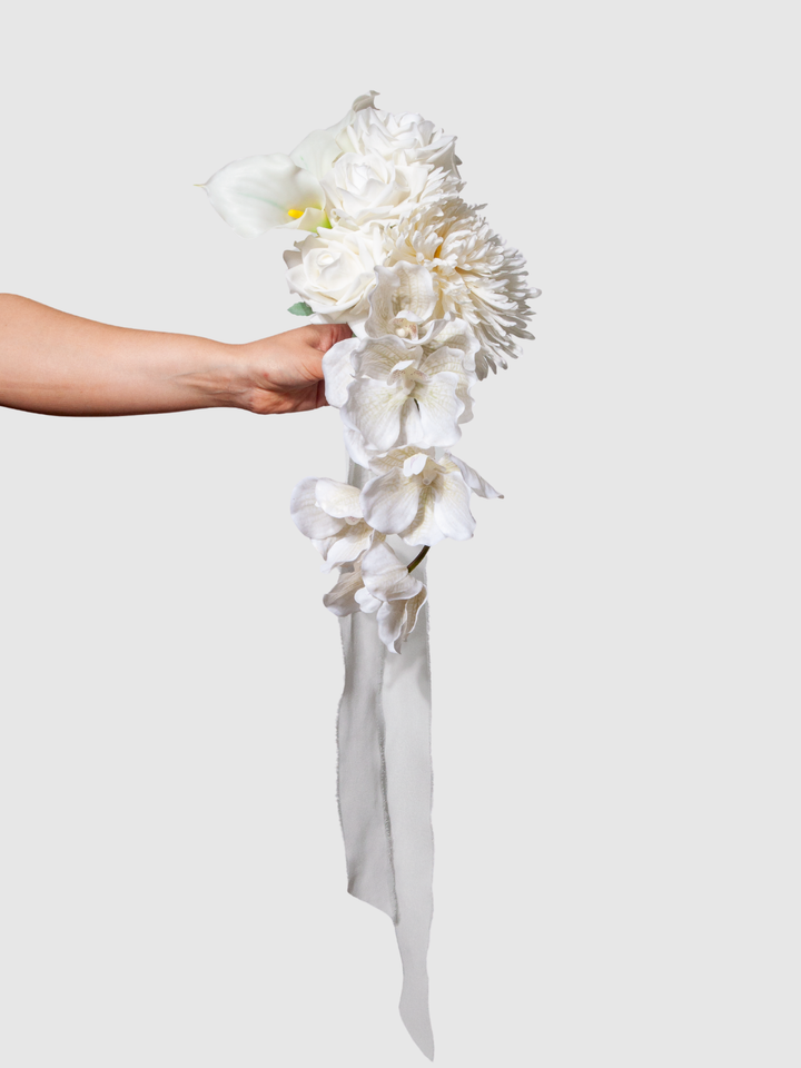 Whimsical White Wedding Bouquet