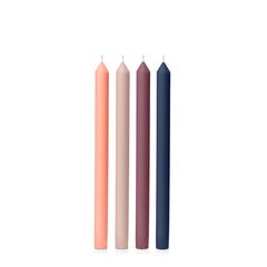 Jewel Tone 30cm Mixed Pack Dinner Candle